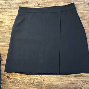 THEORY A-line Black Wrap Skirt sz 8